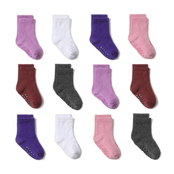 Calcetines Antideslizantes de Algodón para Niños - Colores Sólidos - Image 7