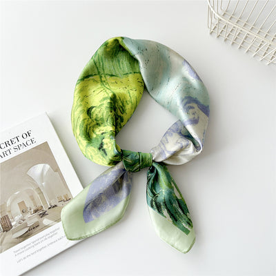 Pañuelo de Seda Cuadrado 70cm - Versátil para Primavera y Otoño - Image 11