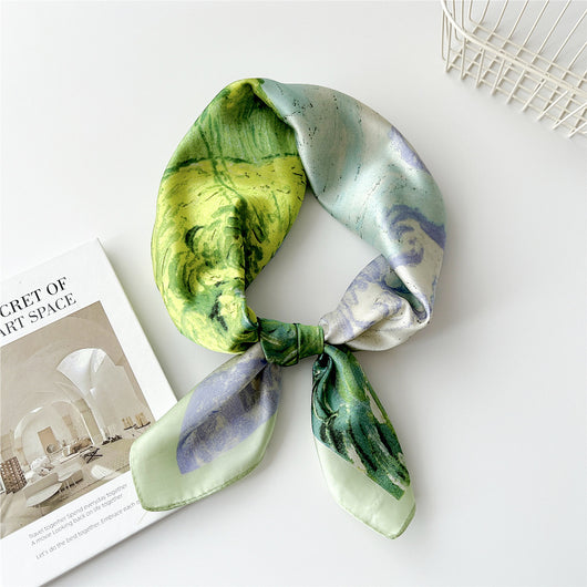 Pañuelo de Seda Cuadrado 70cm - Versátil para Primavera y Otoño - Image 11