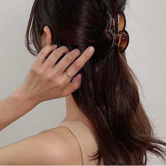 Pinza Acrílica Texturizada Frosted Love para Cabello - Image 30