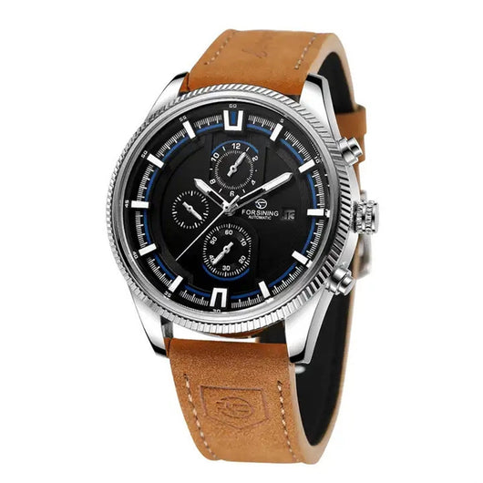 Reloj Automático Deportivo para Hombre con Correa de Cuero - Image 3