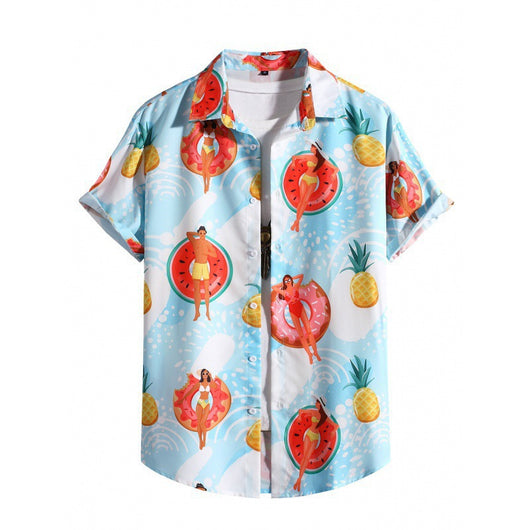 Camisa Suelta de Playa para Hombre - Manga Corta y Cómoda - Image 18