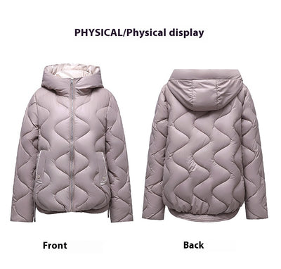 Abrigo Acolchado Estilo Occidental con Capucha para Mujer - Diseño Slim Fit - Image 24