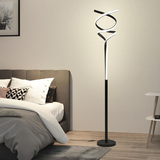 Lámpara de Piso Minimalista con Diseño de Doble Hélice ADN