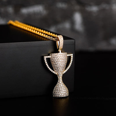 Dije Trophy Hip-hop Personalizado con Circonita Brillante Estilo Europeo - Image 7