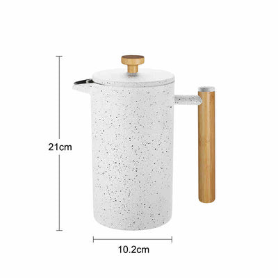 Cafetera Francesa de Acero Inoxidable 304 Doble Capa Ink Style - Image 12