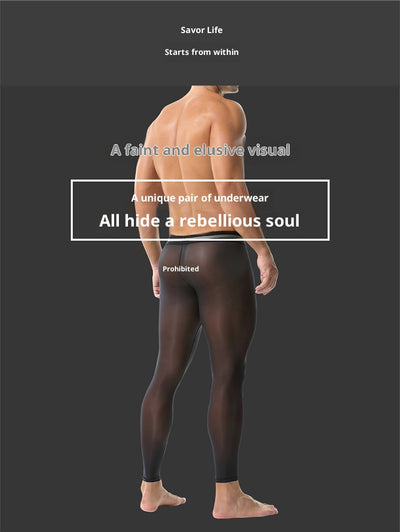 Pantalones Base Layer Ultradelgados Transparentes para Fitness - Image 11