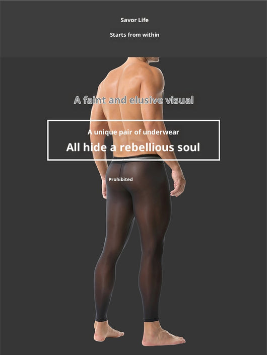Pantalones Base Layer Ultradelgados Transparentes para Fitness - Image 11