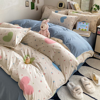 Funda Nórdica de Algodón Lavado para Cama de Estudiante - Image 3