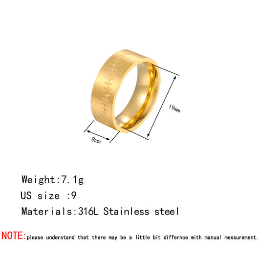 Anillo de Acero Inoxidable Dopamina para Parejas - Image 11