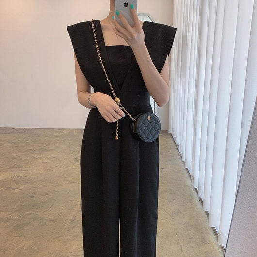 Jumpsuit Retro de Cuello Cuadrado y Cintura Alta para Mujer - Image 10
