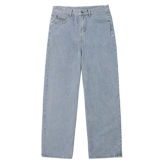 Pantalones Vaqueros Hombre Estilo Coreano Rectos Sueltos - Image 5