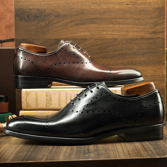Zapatos Oxford Brock de Cuero Genuino Estilo Británico para Hombre - Image 2