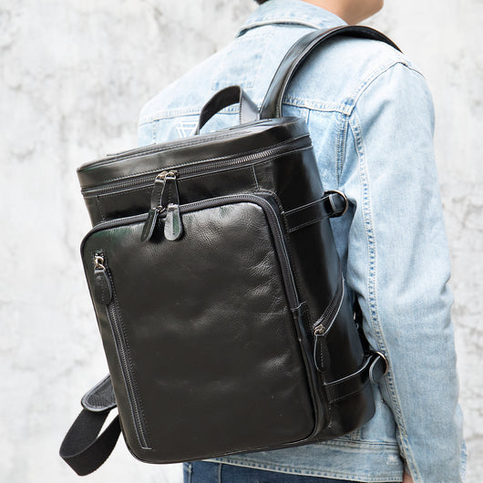 Bolso Bandolera Hombre Cuero Retro Estilo Coreano - Image 16