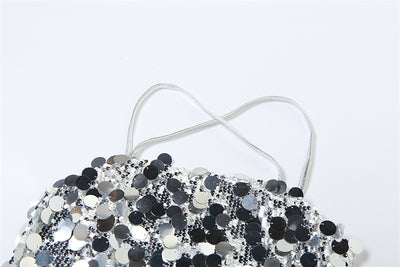 Chaleco Sexy Lentejuelas Escote Halter Ajustado Espalda Descubierta - Image 15