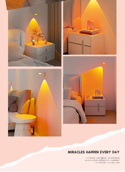 Lámpara de Pared Recargable Atardecer Rojo - Instalación sin Herramientas para Dormitorio - Image 7