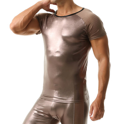 Playera Bronceada de Manga Corta para Hombre - Image 9