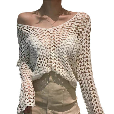 Suéter de Protección Solar Chic con Estilo Dulce y Picante - Image 5