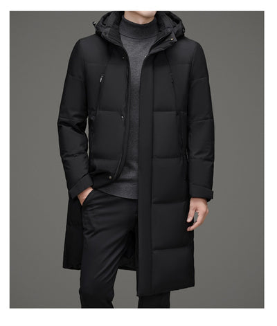 Chaqueta Acolchada de Pato con Gorro Desmontable - Abrigo Cálido Hombre - Image 10