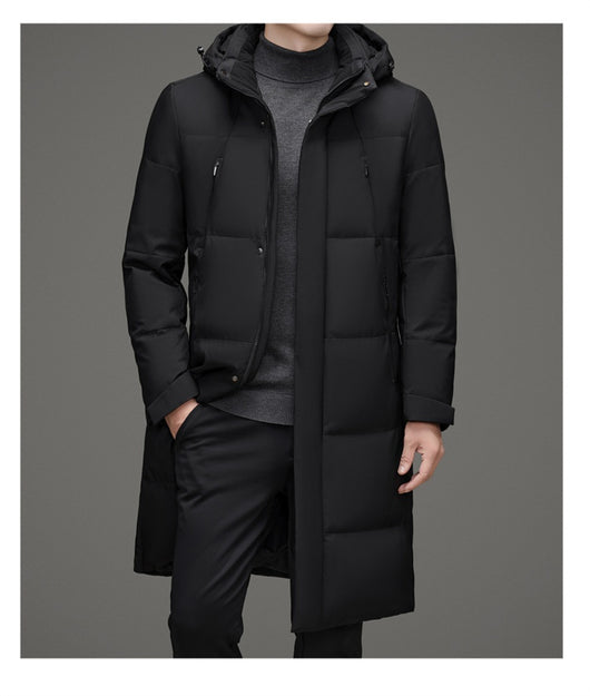 Chaqueta Acolchada de Pato con Gorro Desmontable - Abrigo Cálido Hombre - Image 10