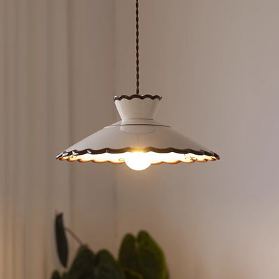 Lámpara Colgante Vintage de Cerámica y Latón para Bar y Dormitorio - Image 2