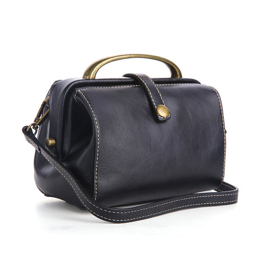 Bolsa Mensajera de Cuero para Mujer - Diseño Minimalista