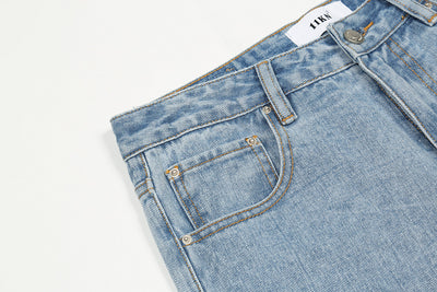 Jeans Rotos Hip Hop con Detalles Relámpago y Efecto Arrugado - Image 9