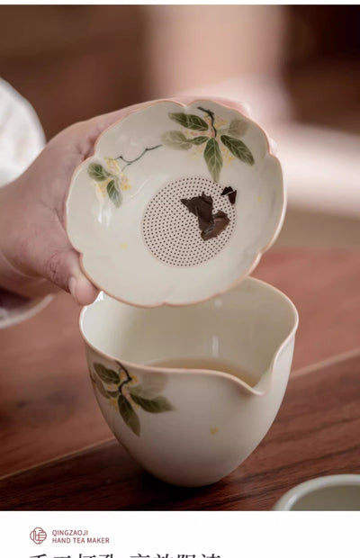 Colador de Té Cerámica Pintado a Mano - Accesorios Premium para Té de Osmanto - Image 9