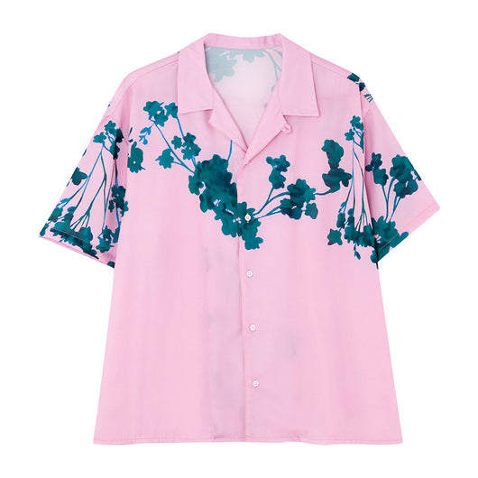 Camisa Cubana Floral Suelta para Hombre - Manga Corta Verano - Image 9