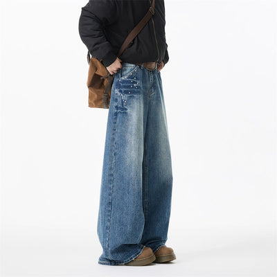 Jeans American Rivet Efecto Desgastado con Estilo Lightning - Image 10