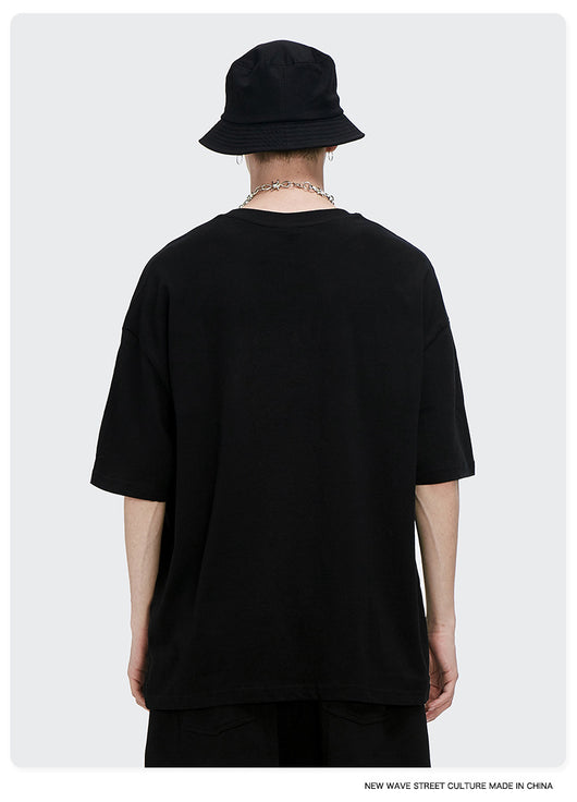 Playera Estilo Urbano con Letras Láser Deslumbrante para Hombre - Image 19