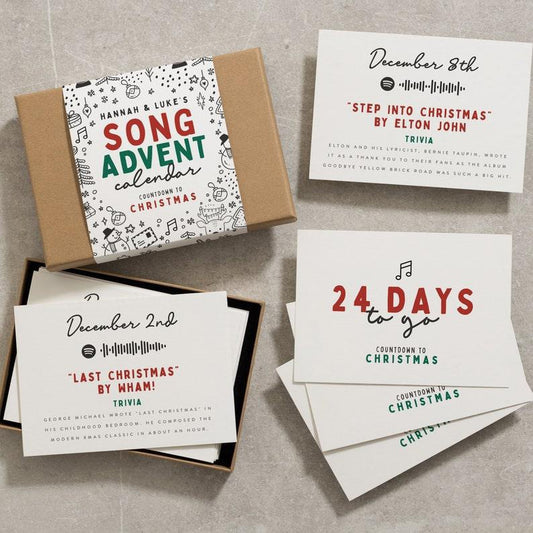 Tarjeta de Felicitación con Calendario de Adviento Navideño - Image 2