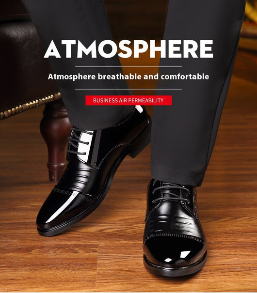 Zapatos Casuales de Novio para Otoño con Aumento de Altura en Negro - Image 13
