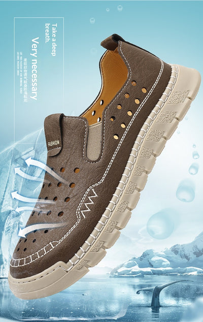 Zapatos Casuales Transpirables con Diseño Calado para Hombre - Verano - Image 15