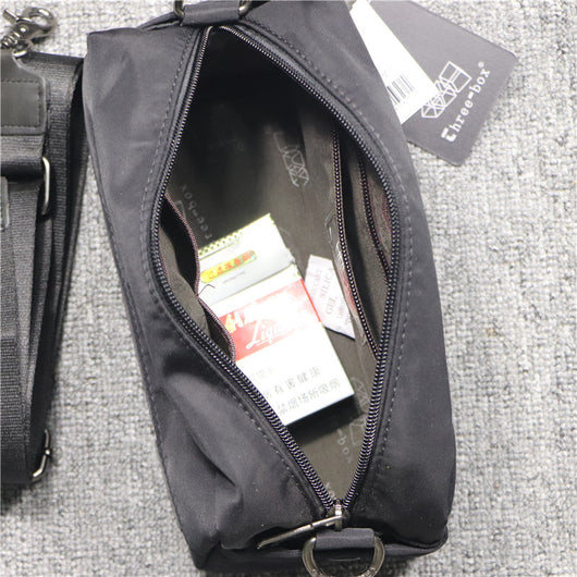 Bolsa Mensajero Casual de Lona Oxford y Nylon - Mochila Cuadrada Japonesa Compacta - Image 5