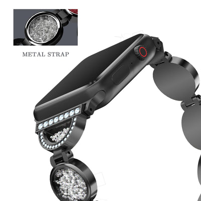 Correa de Reloj Aleación con Diamantes y Efecto Arenas Movedizas - Image 5