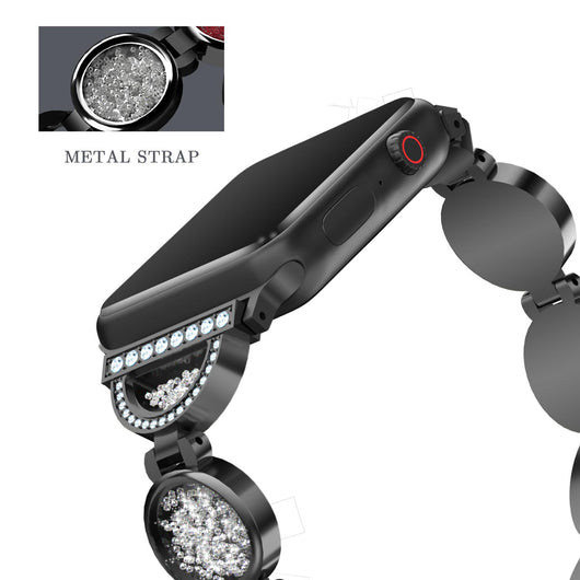Correa de Reloj Aleación con Diamantes y Efecto Arenas Movedizas - Image 5
