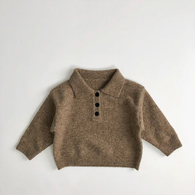 Abrigo Tejido Retro con Cuello Vuelto - Estilo Clásico Moderno - Image 5