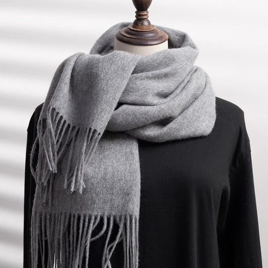 Cuello Térmico Grueso Unisex - Abrigo Versátil de Color Sólido - Image 9