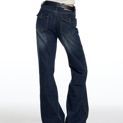 Pantalones Cargo Micro-pull Cintura Suelta Rectos - Image 4
