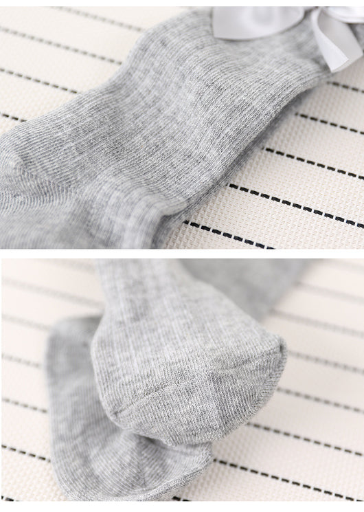 Medias Verticales con Moño de Encaje - Image 13