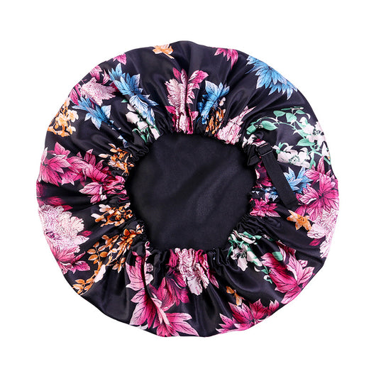 Gorro Ajustable de Satén Estampado Doble Capa - Image 5