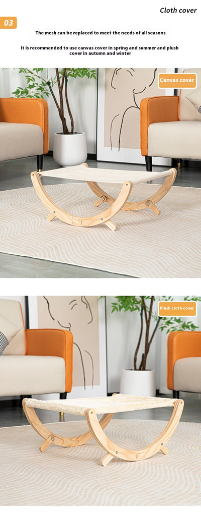 Cama Hamaca Plegable para Gatos - Nido de Madera Maciza - Image 15