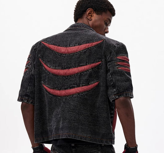 Chaqueta Denim Patchwork Estéreo - Image 20