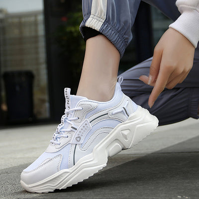 Zapatillas Deportivas Gruesas Blancas para Mujer - Estilo Trendy Casual Primavera Verano - Image 9