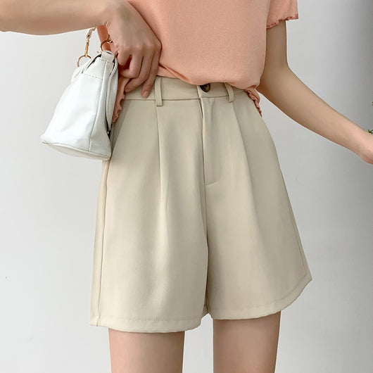 Pantalón Ancho Cintura Alta Beige Verano Casual Holgado - Image 3