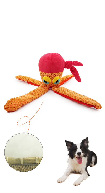 Juguete Pulpo de Goma con Sonido Chirriante para Perros - Resistente y Duradero - Image 10