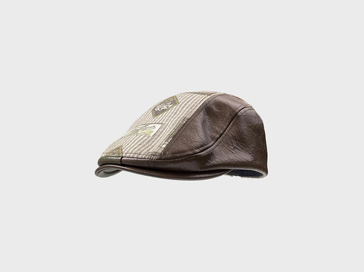 Gorra Retro de Cuero PU con Costuras Otoño-Invierno - Image 16