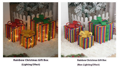 Set de 3 Cajas de Regalo Navideñas con Luces LED Decorativas - Image 30