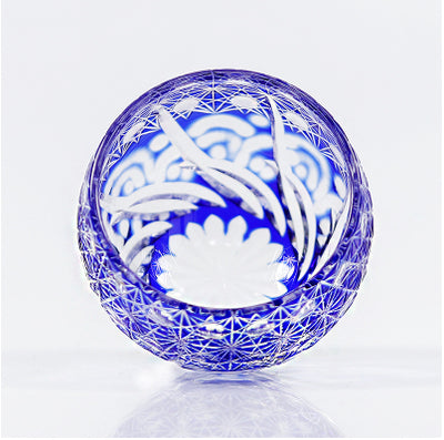 Juego de Copas de Cristal Edo Kiriko Coloreado - Image 4